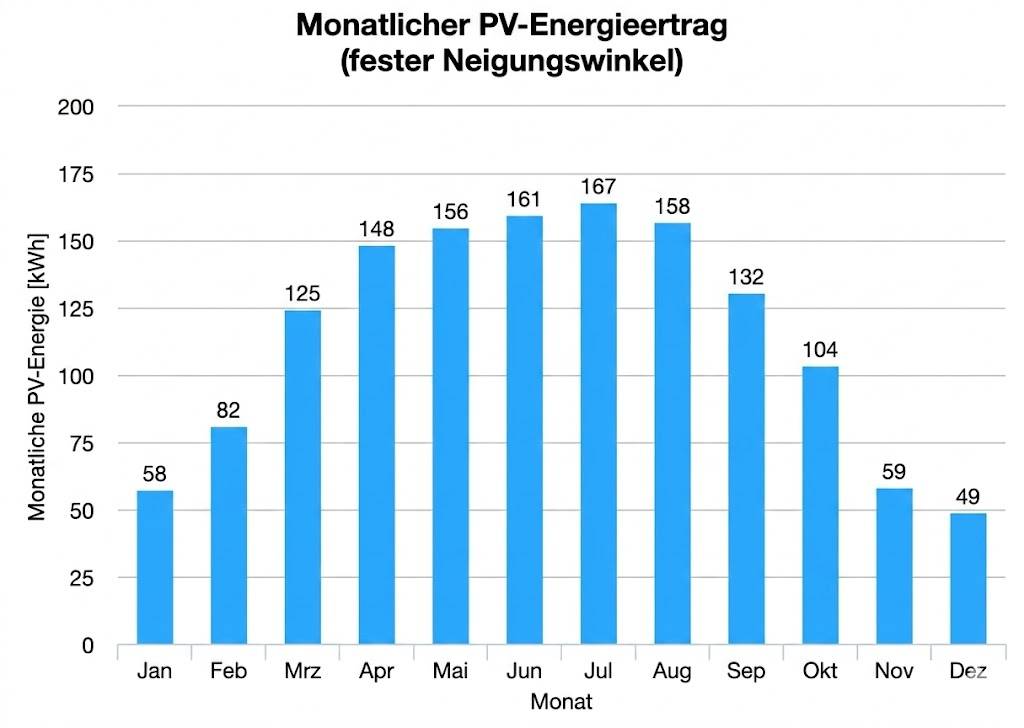 Monatliche Produktionstabelle