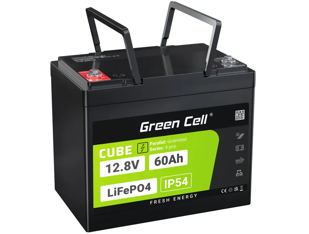 Batéria LiFePO4 12,8V 60Ah Green Cell CUBE (768Wh)