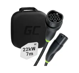 EV nabíjecí kabel Green Cell Snap Type 2 22kW 7m