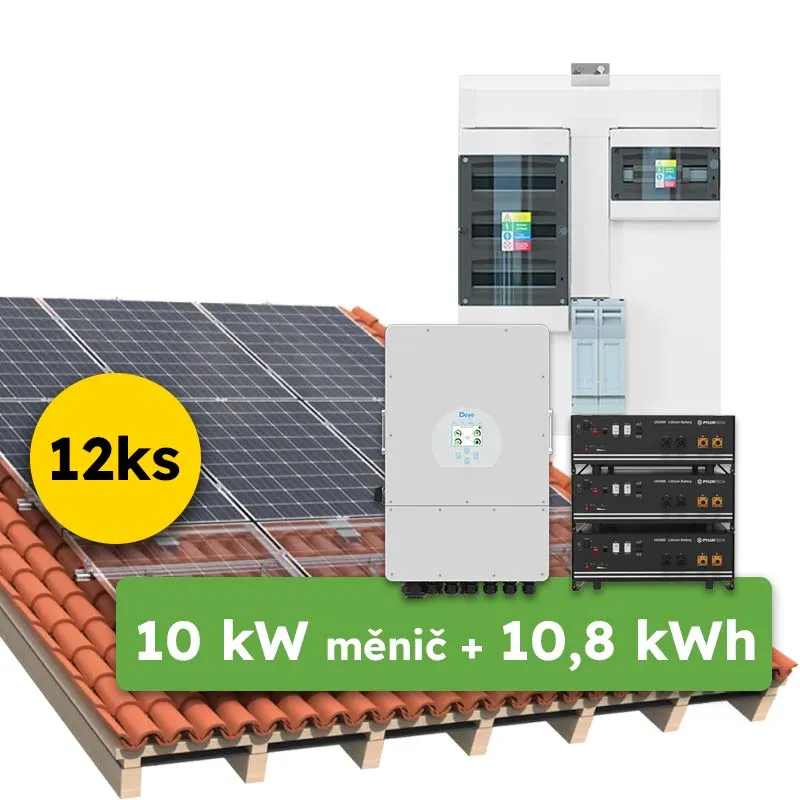 Hybrid Deye 4,73kWp 4,8kWh 3-fázový hybridní systém na klíč