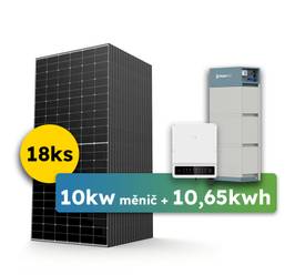 Hybrid GoodWe 9,45kWp v paneloch a 10000W 3-fázový menič SET