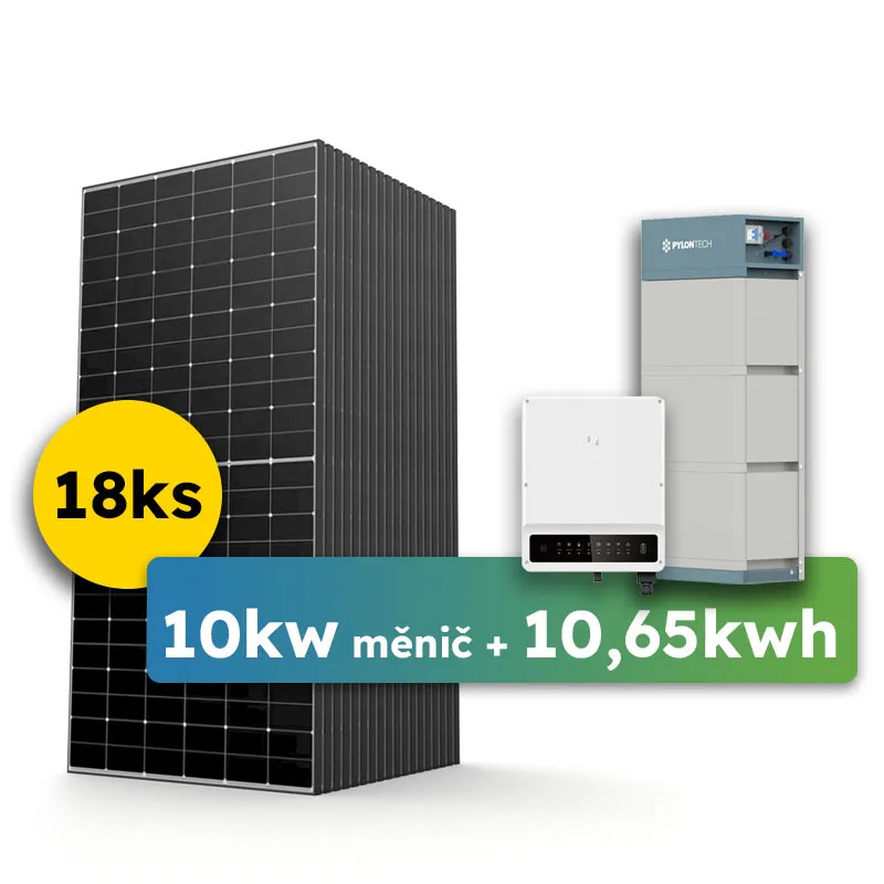 Hybrid GoodWe 9,45kWp v paneloch a 10000W 3-fázový menič SET