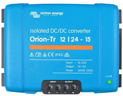 Konvertor DC/DC Orion-Tr 12/24V-15A 360W IP43 izolovaný