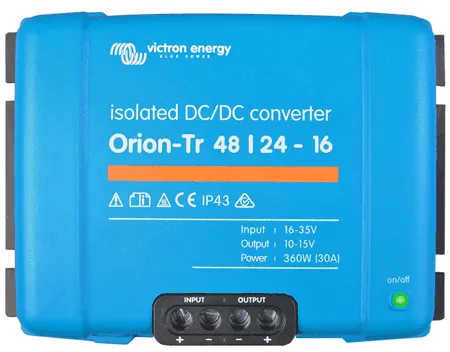 Konvertor DC/DC Orion-Tr 48/24V-16A 380W IP43 Izolovaný