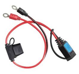 Kábel s okami M8 a 30A poistkou k nabíjačkám BluePower IP65