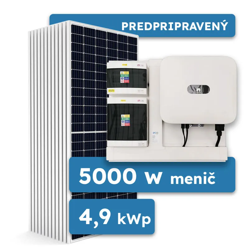 On-grid Huawei 5,16kWp 3-fáz predpripravený solárny systém