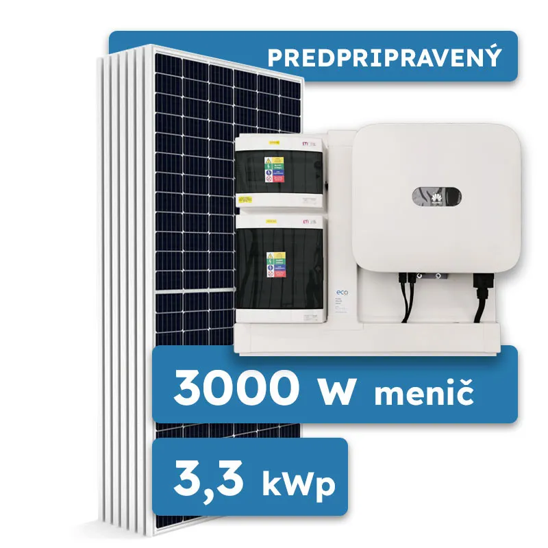 On-grid Huawei 3,4kWp predpripravený solárny systém