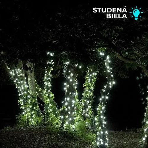 Solárna LED reťaz s USB Solarcentre Lumify LW100 - 100 LED / 10m studená biela