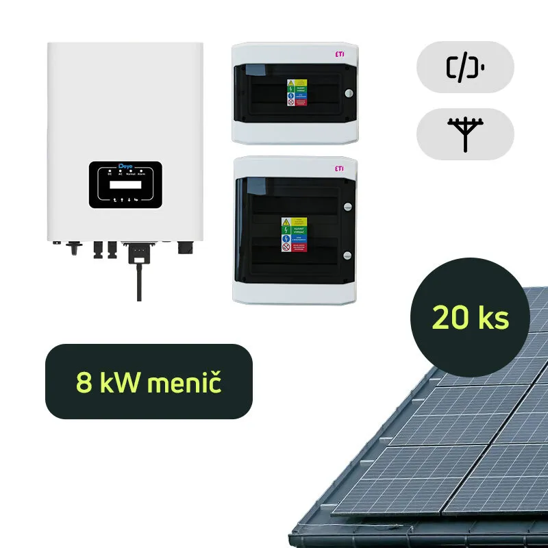 Zelená Solidarita - On-Grid Deye 8,6kWp 3-fáz systém na kľúč