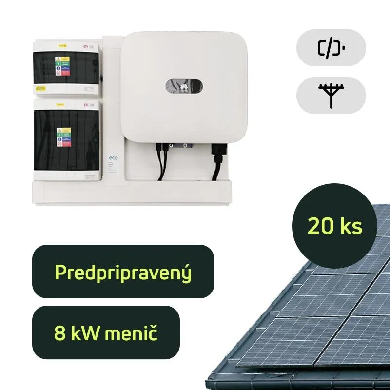 Zelená Solidarita - On-grid Huawei 8,7 kWp 3-fázový predpripravený solárny systém s naším dopojením