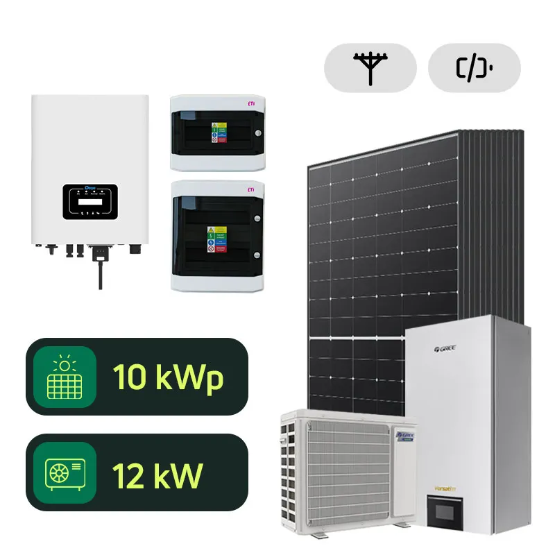 Tepelné čerpadlo a fotovoltika s montážou - sieťový systém Deye 10kWp + Gree VERSATI III Split 12kW