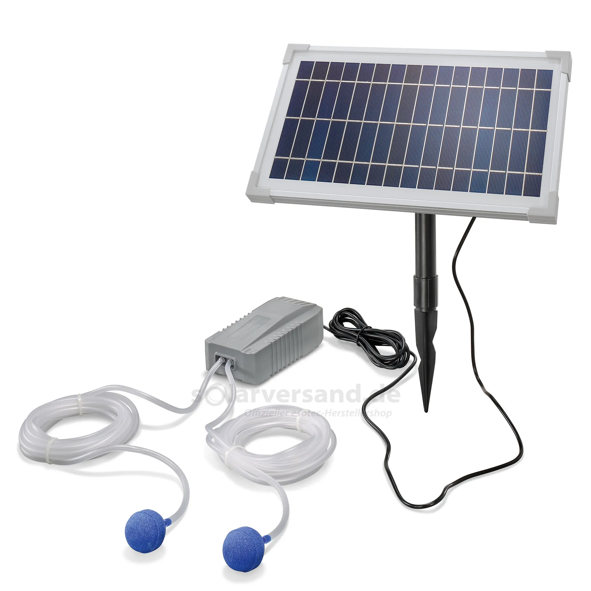 Solárny jazierkový vzduchovač Esotec Duo Air Pro 101845 200 l/h