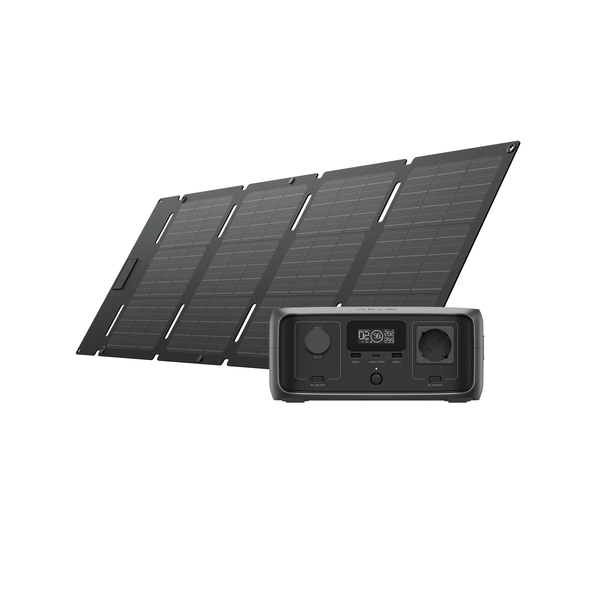 EcoFlow RIVER 3 UPS 245Wh prenosná elektráreň + EcoFlow 45W solárny panel (Typ-C)