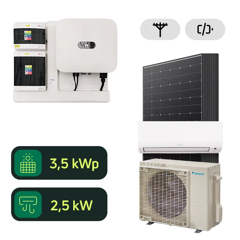 Klimatizácia a fotovoltika s montážou - Daikin Comfora 2,5 kW a Huawei On-Grid 3,5 kWp