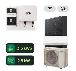 Klimatizácia a fotovoltika s montážou - Daikin Comfora 2,5 kW a Huawei On-Grid 3,5 kWp