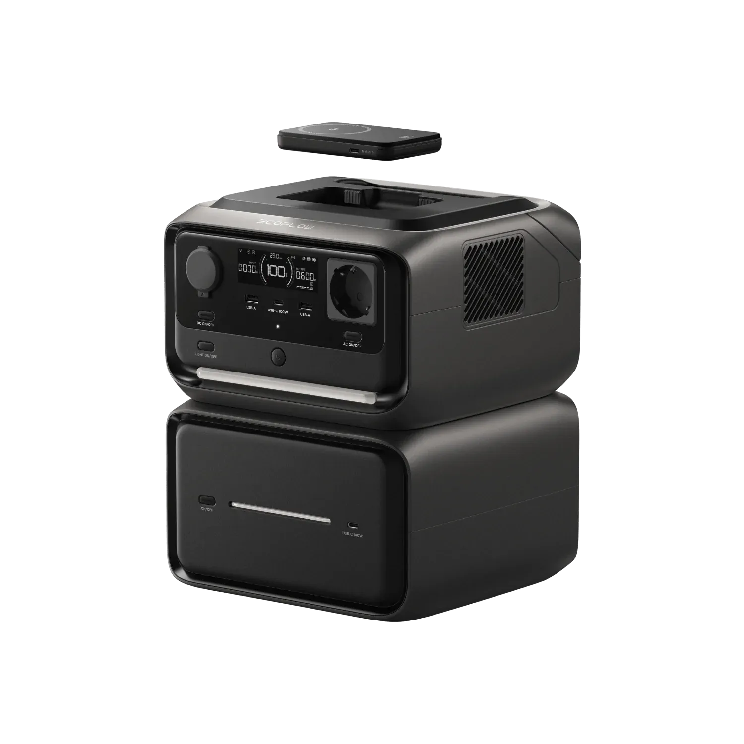 EcoFlow RIVER 3 Max Plus Wireless - 858 Wh prenosná elektráreň + powerbanka RAPID 5000