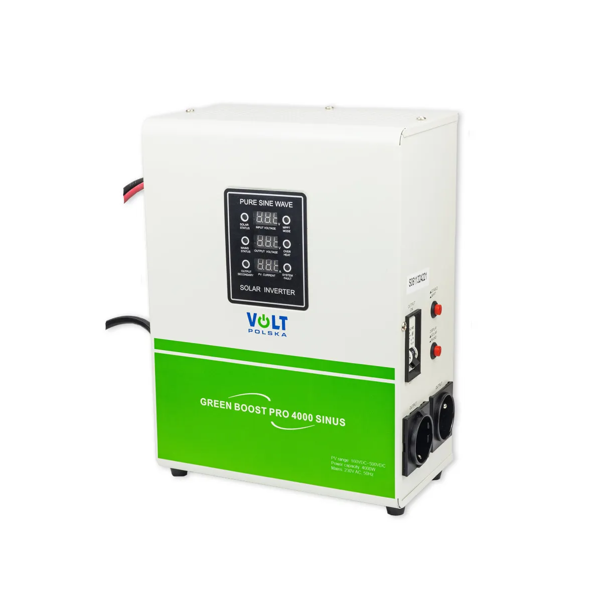 Solárny regulátor VOLT Green Boost Pro 4000 Sinus BYPASS na ohrev vody (160-500VDC)
