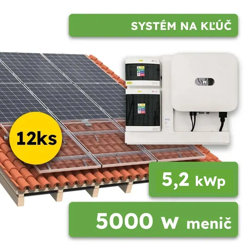 Zelená Solidarita - On-grid Huawei 5,2kWp 3-fáz systém na kľúč