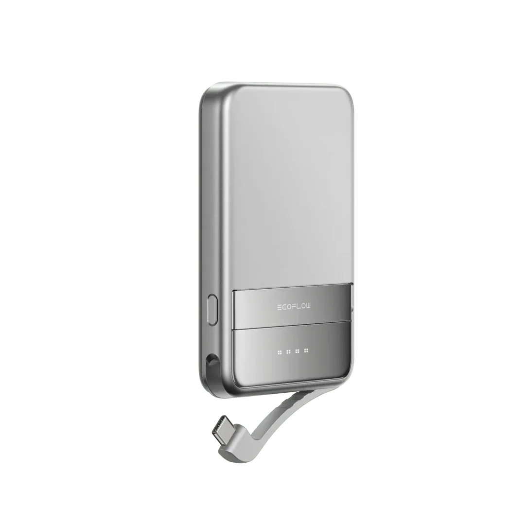 EcoFlow RAPID magnetická powerbanka (5000 mAh) - stříbrná
