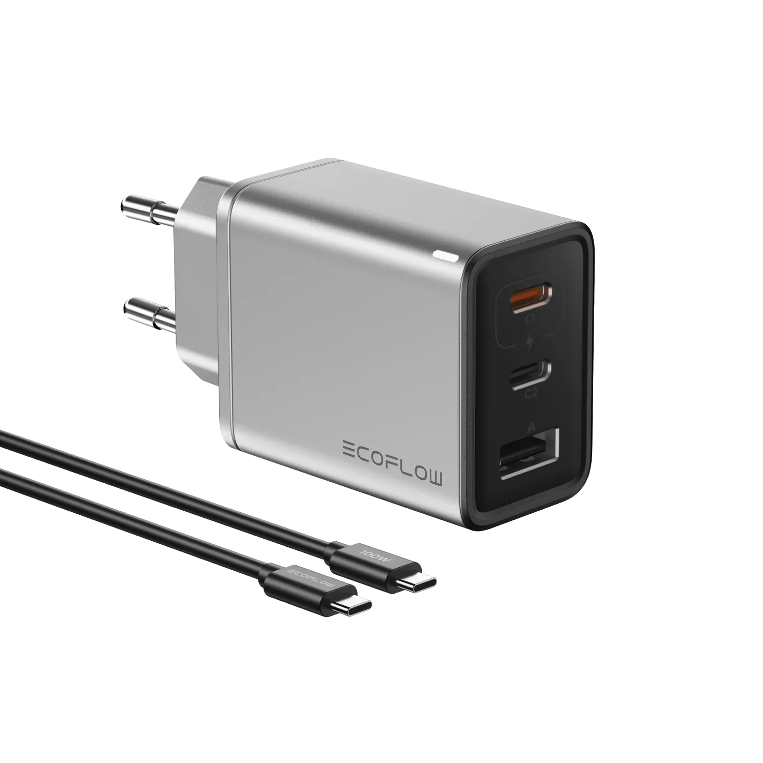 EcoFlow RAPID 65W GaN nabíječka s USB-C kabelem (100 W)