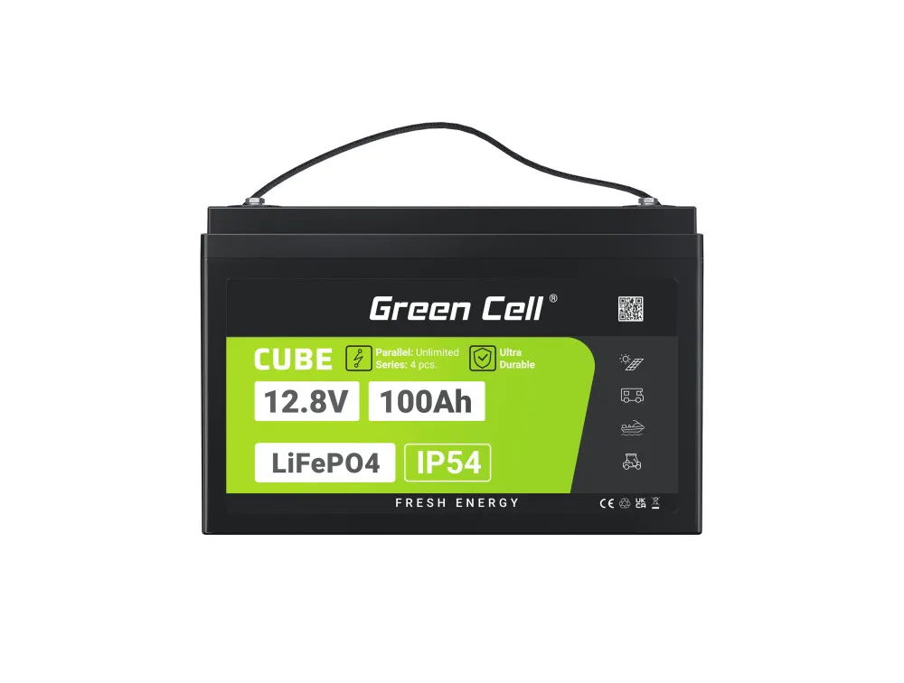 Batéria LiFePO4 12,8V 100Ah Green Cell CUBE (1280Wh)