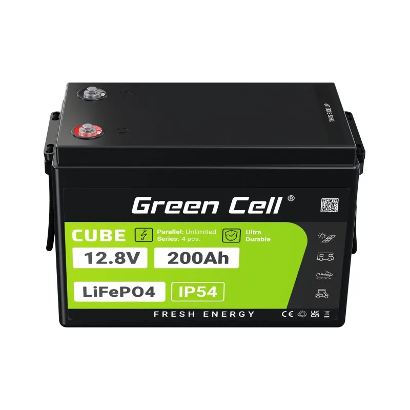 Batéria LiFePO4 12,8V 200Ah Green Cell CUBE (2560Wh)