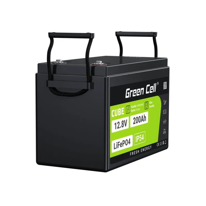 Batéria LiFePO4 12,8V 200Ah Green Cell CUBE (2560Wh)