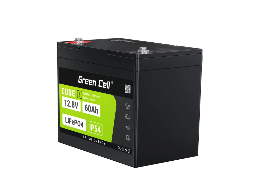 Batéria LiFePO4 12,8V 60Ah Green Cell CUBE (768Wh)