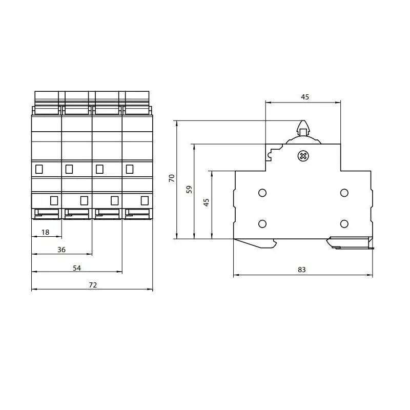 Modulárny prepínač SSQ 240 ETI 2421425 40A/2P