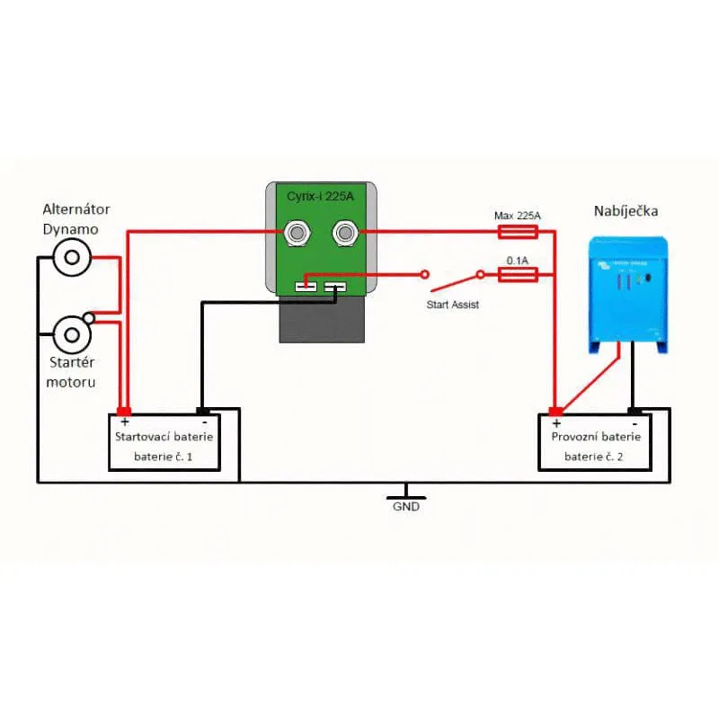 Prepojovač batérií Victron Energy Cyrix-CT 12/24V 230A