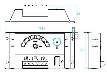 Regulátor nabíjania PWM Shine1012EU 12V 10A
