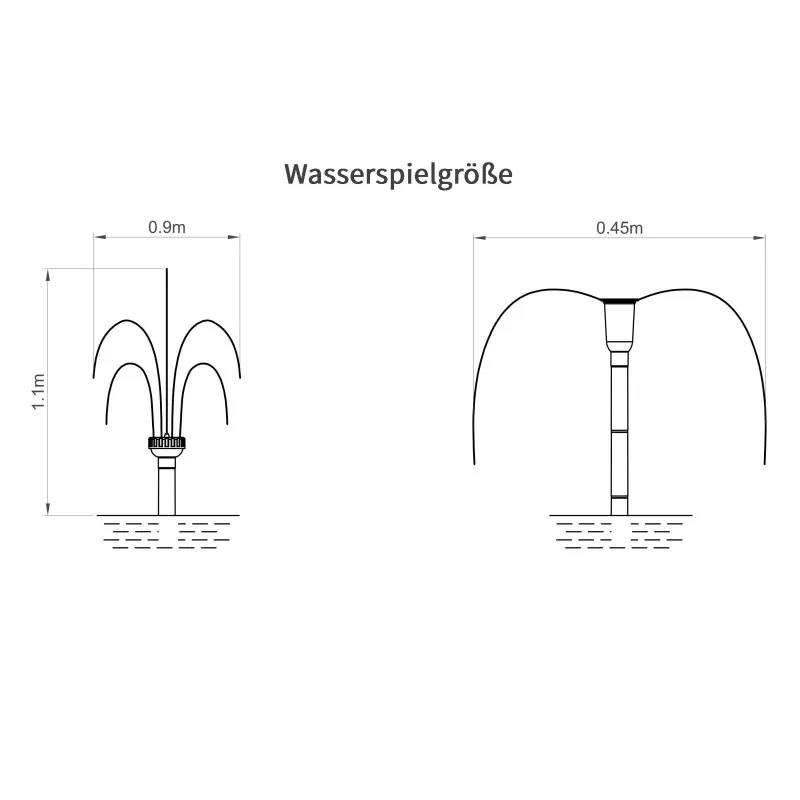 Solárna fontána Esotec WaterSplash 101014 20W / 1350 l/h