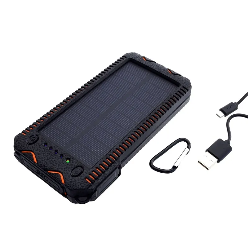 Solárna powerbanka 1W 12000mAh S12000Y oranžová