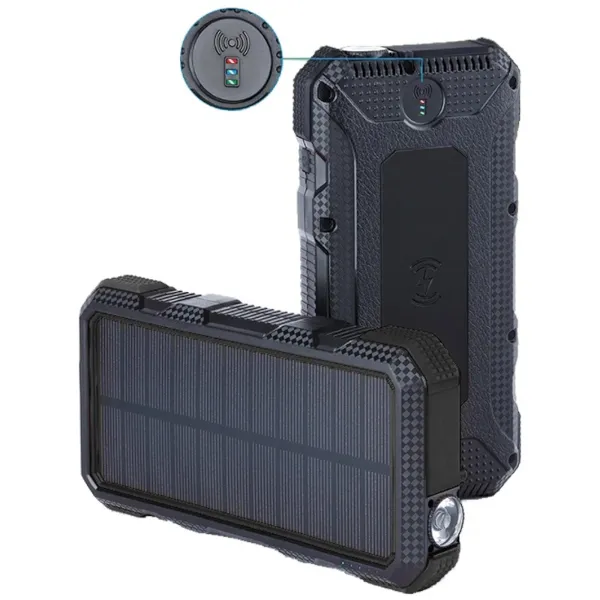 Solárna powerbanka s kapacitou 20000mAh a výkonom solárneho panela 1,5W