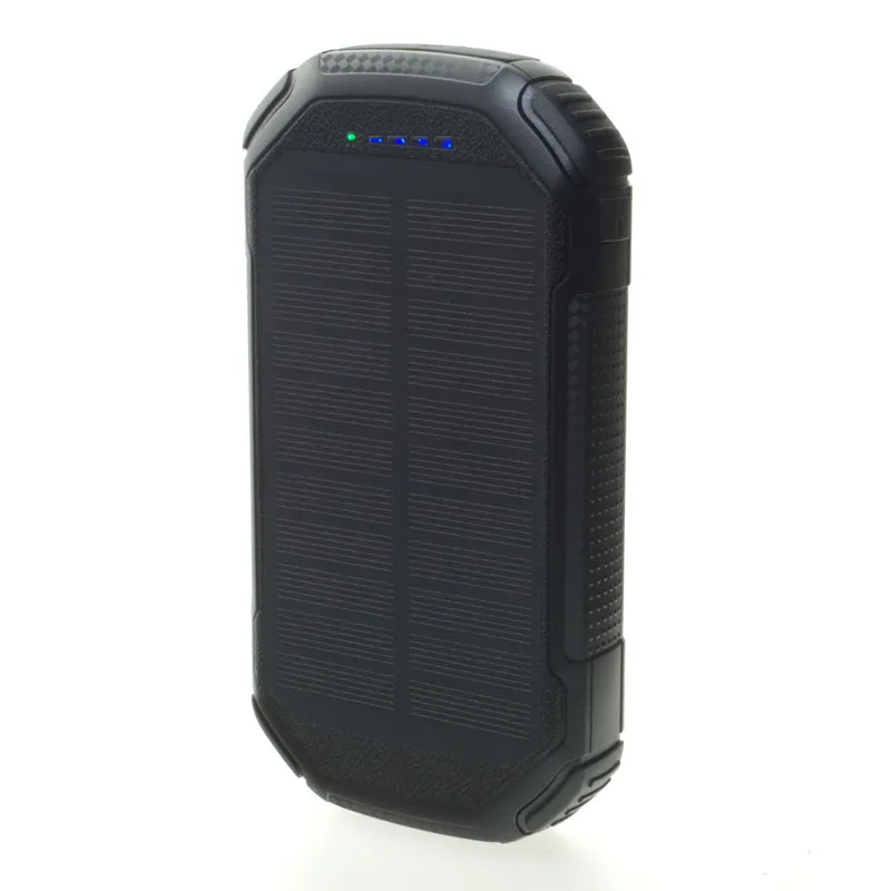 Solárna powerbanka s kapacitou 20000mAh a výkonom solárneho panela 1W