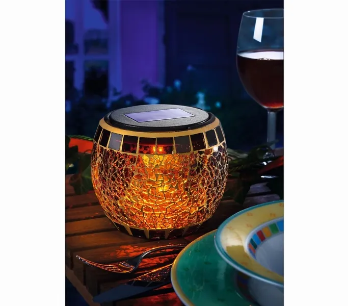 Solárna stolová lampa Esotec Brilliant 102066