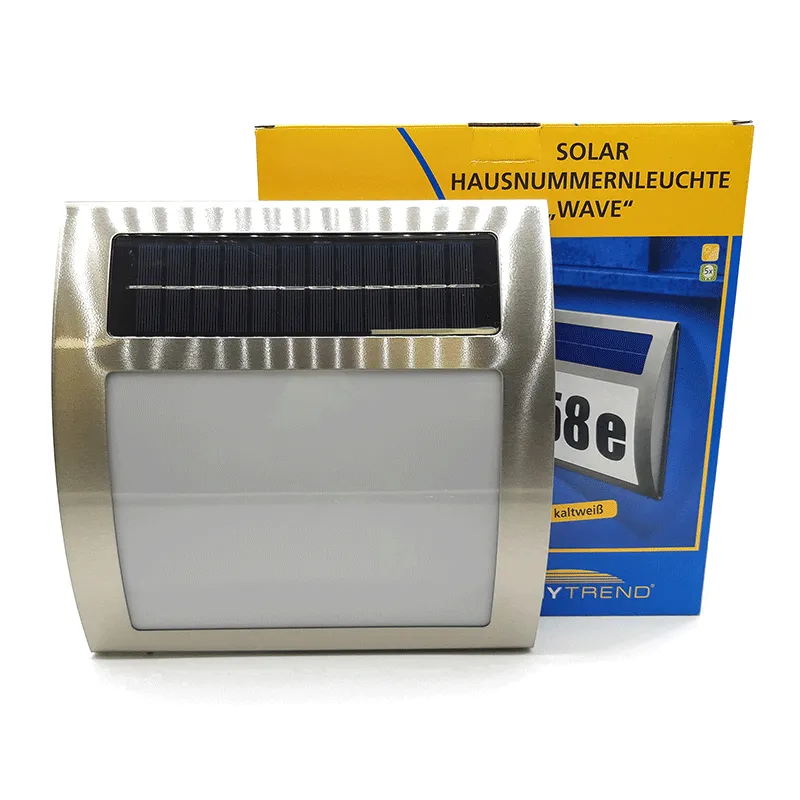 Solárne osvetlenie čísla domu Esotec Wave 102035 teplá biela