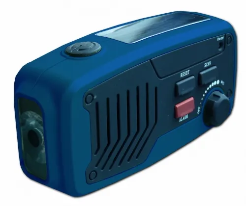 Solárne rádio s dynamom a LED svetlom POWERplus Panther 5v1