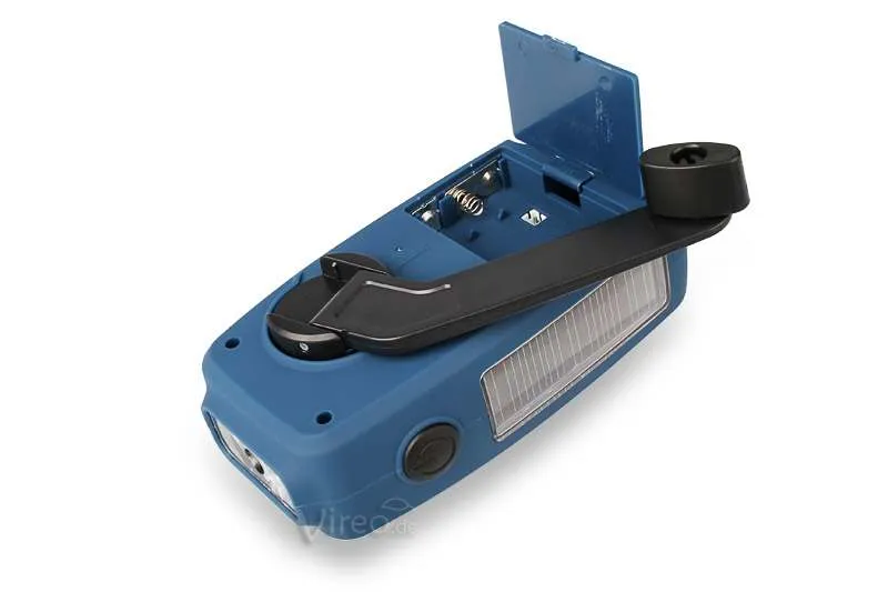 Solárne rádio s dynamom a LED svetlom POWERplus Panther 5v1