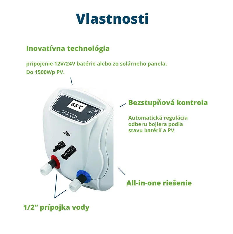 Solárny ohrev vody pre karavan Fothermo CPVB-10