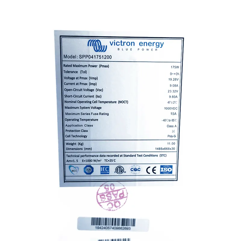 Solárny panel Victron Energy 175Wp 12V polykryštalický