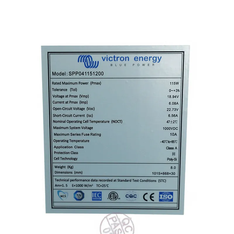 Solárny panel polykryštalický Victron Energy 115Wp 12V