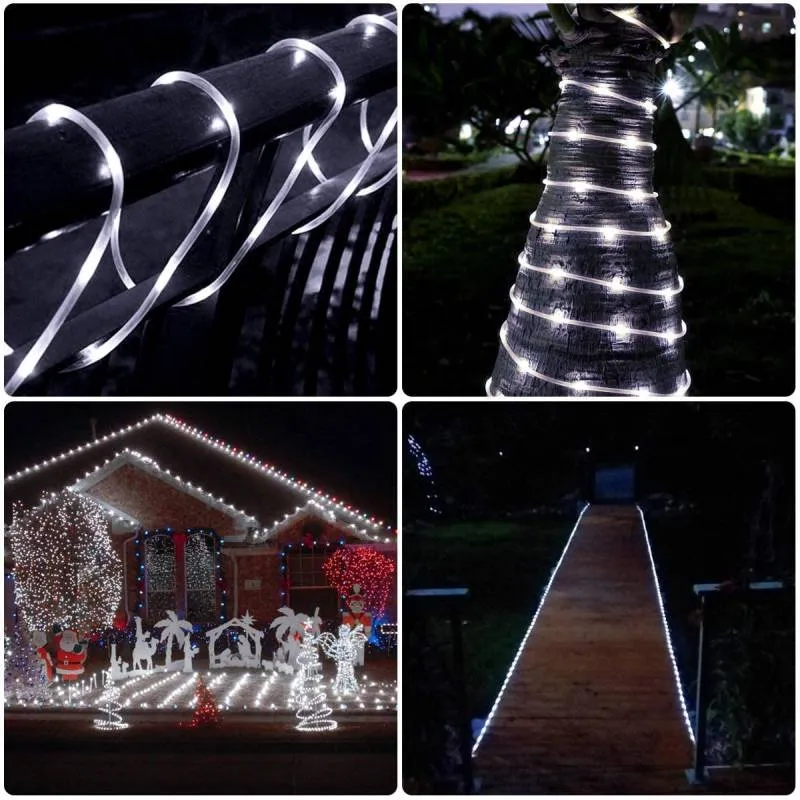 Solárny svetelný had SolarCentre Madison 200 LED (10m) - biela
