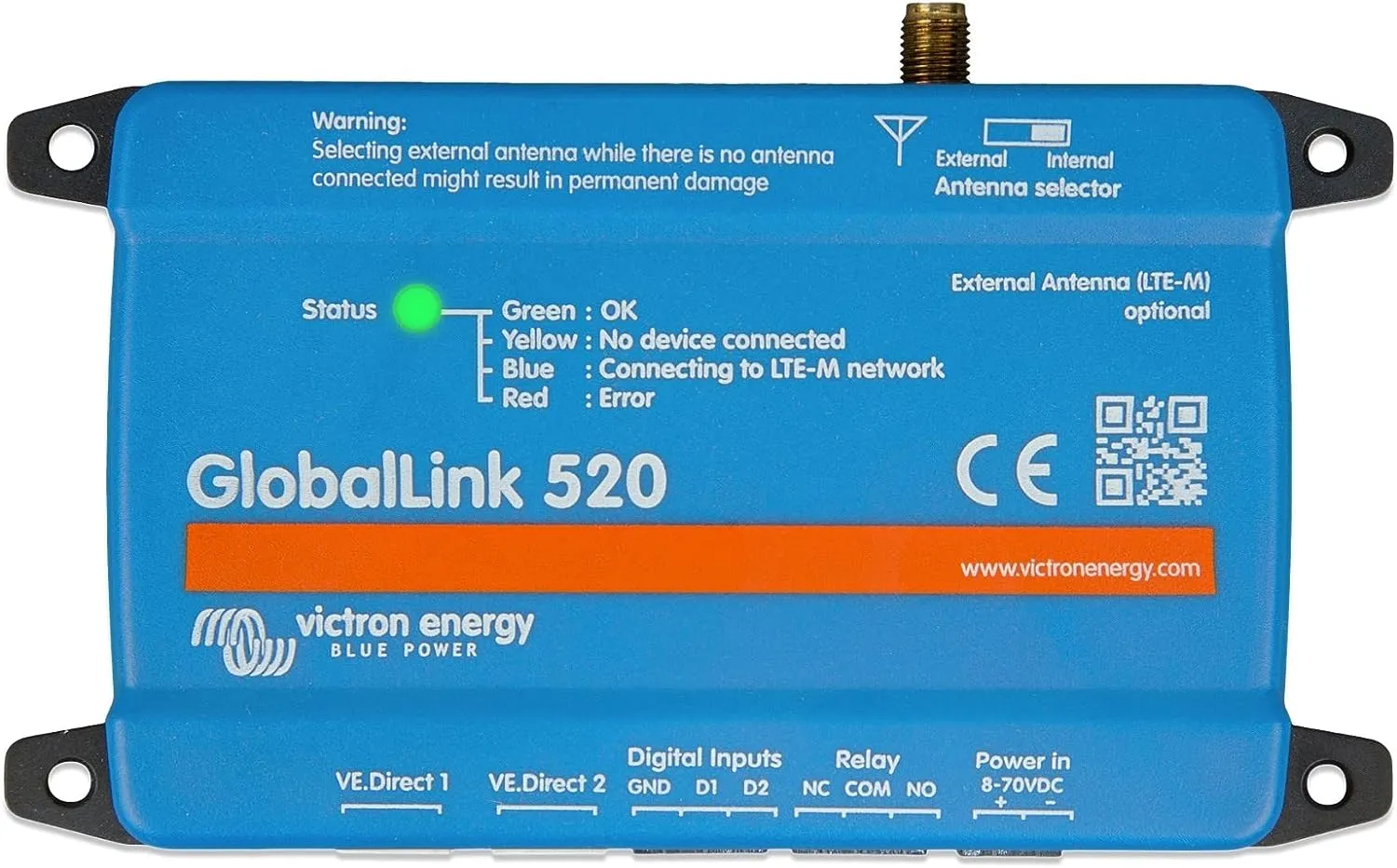 Victron Energy GlobalLink 520 na monitorovanie a riadenie systému