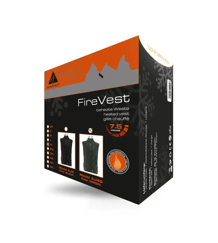 Vyhrievaná vesta Alpenheat FIRE-FLEECE veľkosť L olivovozelená