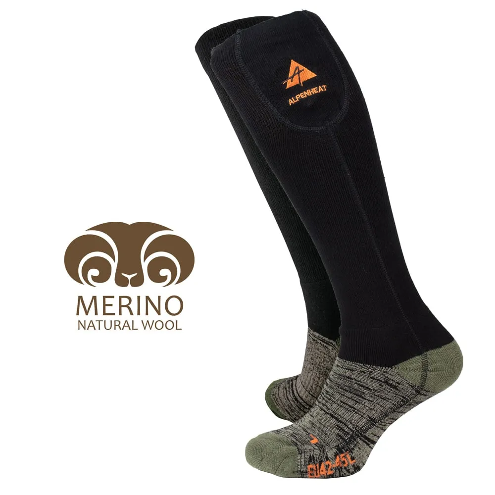Vyhrievané ponožky Alpenheat FIRE-SOCKS vlna veľkosť XL (APP)