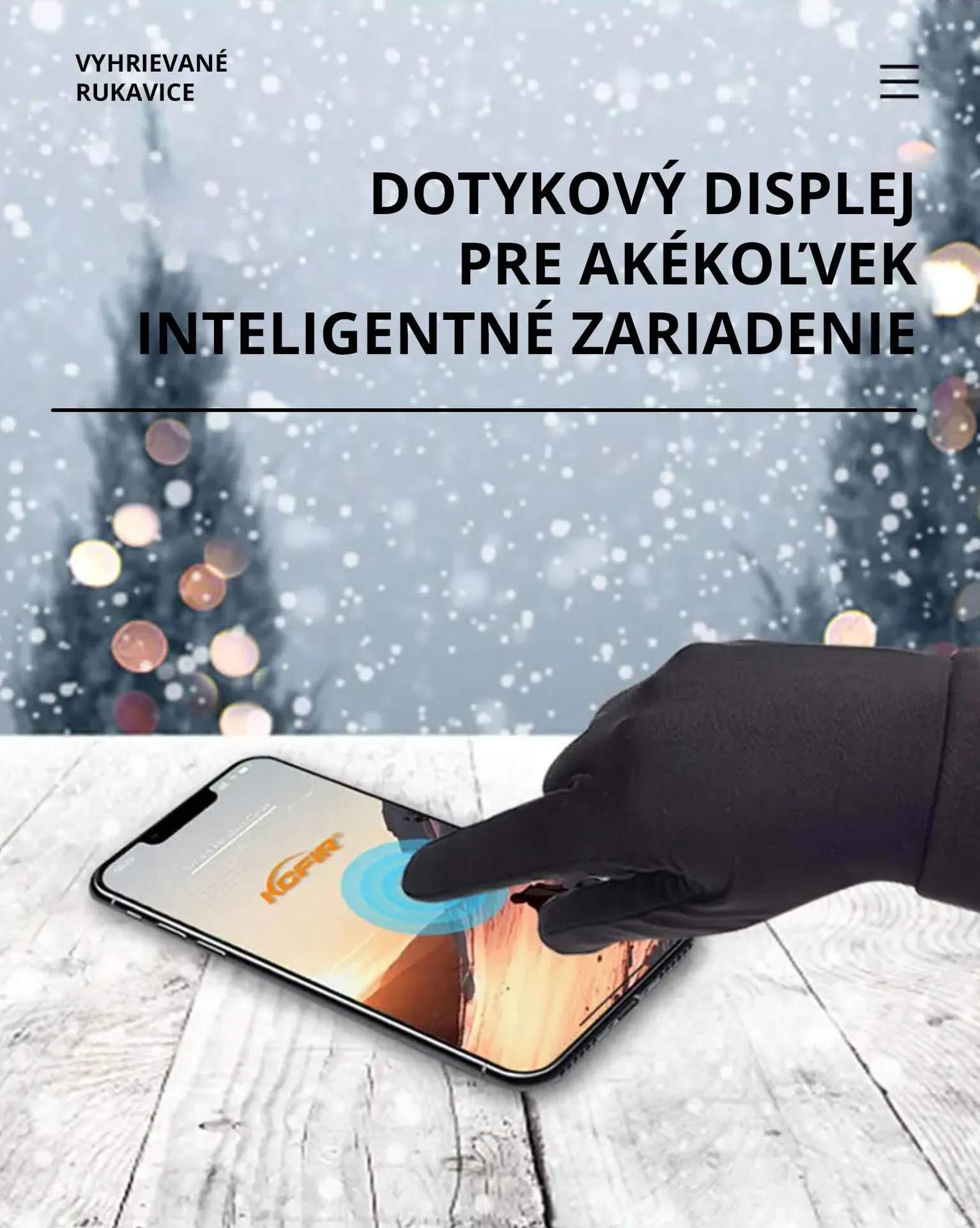 Vyhrievané rukavice KCFIR veľkosť L-XL