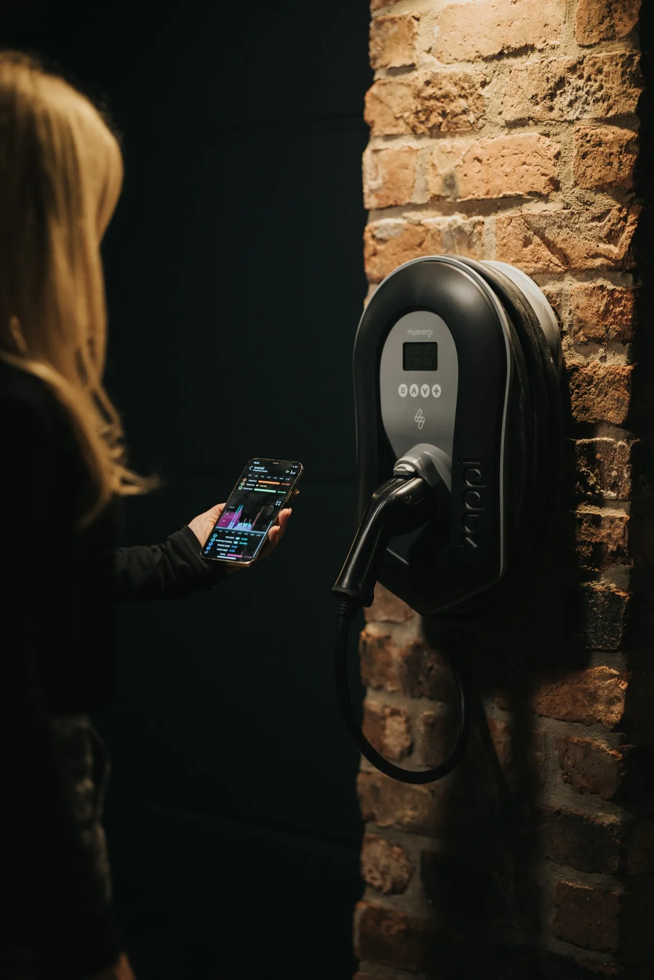 Wallbox Zappi 11-22kW s vyvedeným káblom 6,5 m čierna (typ 2)