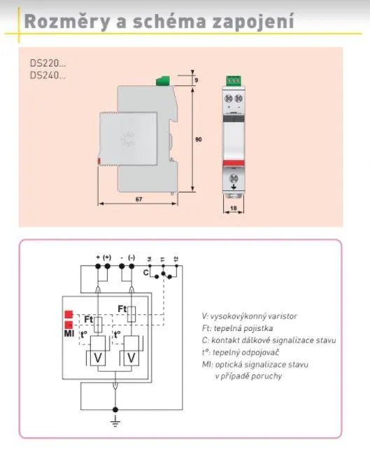 Zvodič prepätia Citel DS240S 130V DC