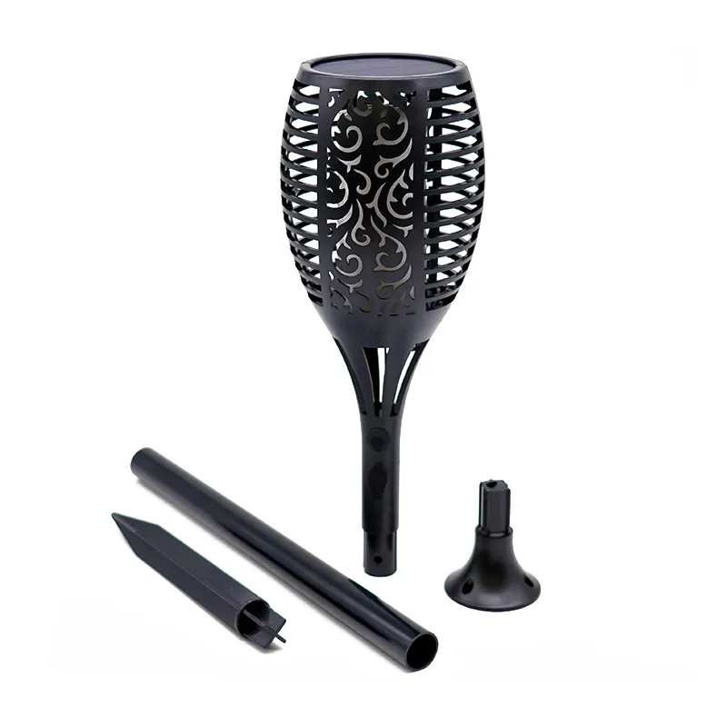 Záhradná solárna lampa SolarCentre TrueFlame SS9965 zapichovacia s USB nabíjaním